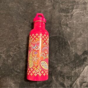 Vera Bradley Pink Paisley Water Bottle